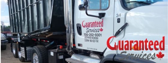 Guaranteed Services bin rental in Barrie.
