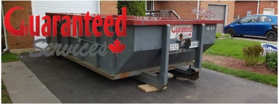 Bin and dumpster rental Guaranteed services in Barrie.