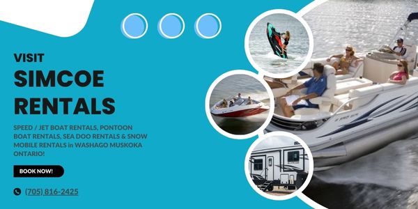 Simcoe Rentals, jet ski, boat rental.
