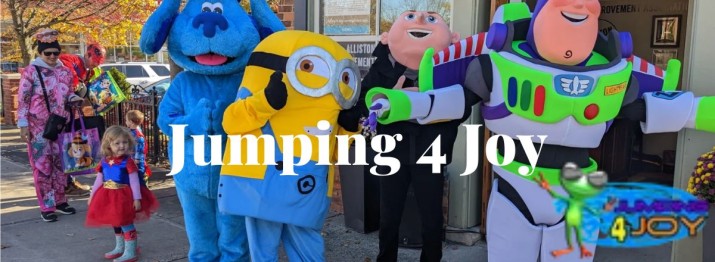 Jumping 4 Joy mascot rental